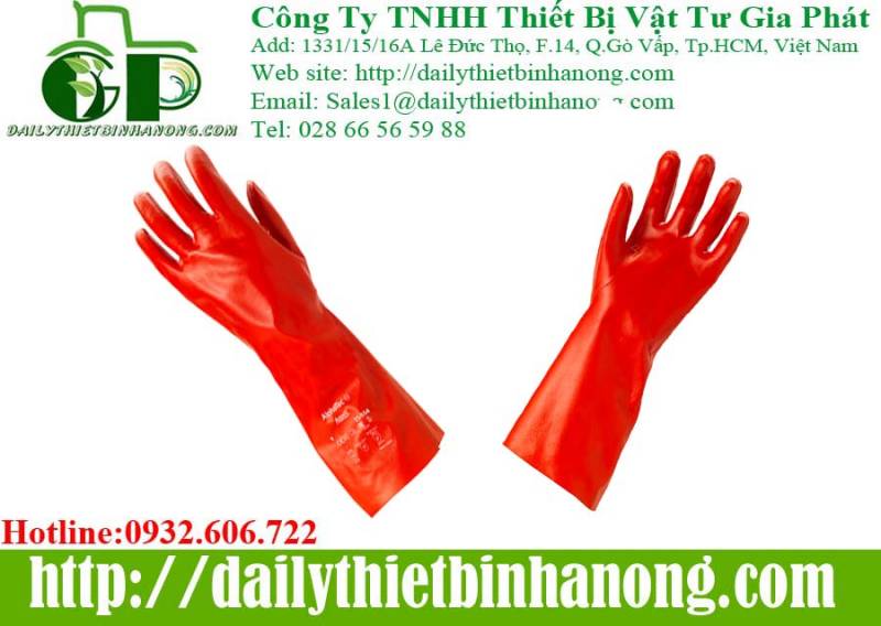 Găng tay chống hóa chất mạnh Ansell 15-554